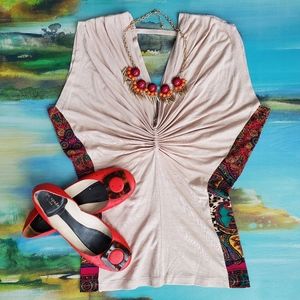 Alfani Deep V Sleeveless Top